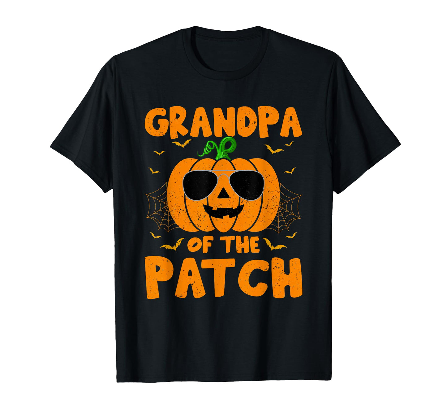 Pumpkin Grandpa Of The Patch Family Group Costume Halloween T-Shirt