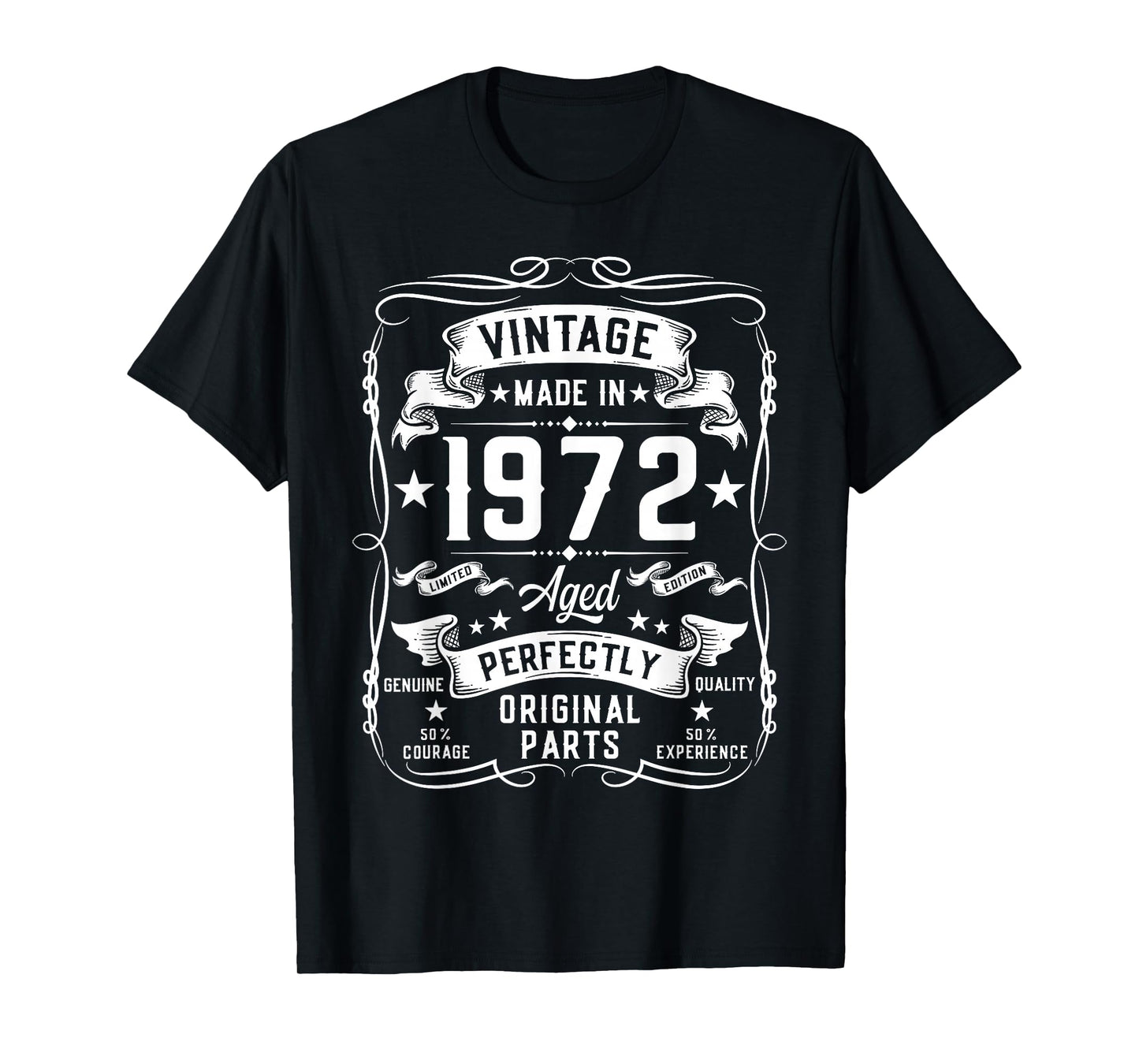 Vintage 1972 53 Years Old Gifts for Men 53yr 53rd Birthday T-Shirt