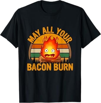 Vintage Retro May All Your Bacon Burn T-Shirt