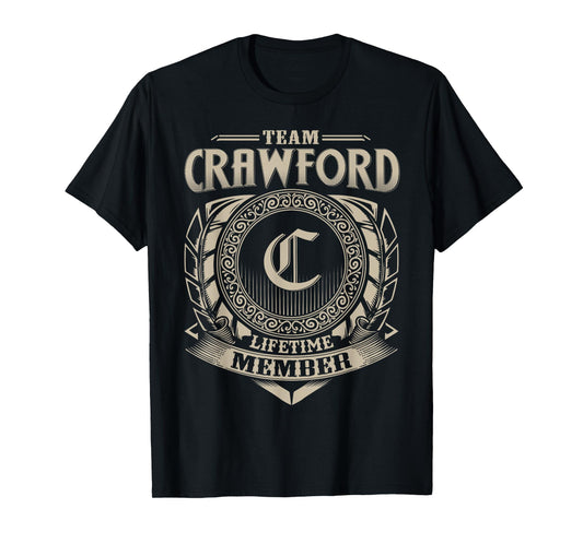Team CRAWFORD Lifetime Member Vintage CRAWFORD Family T-Shirt