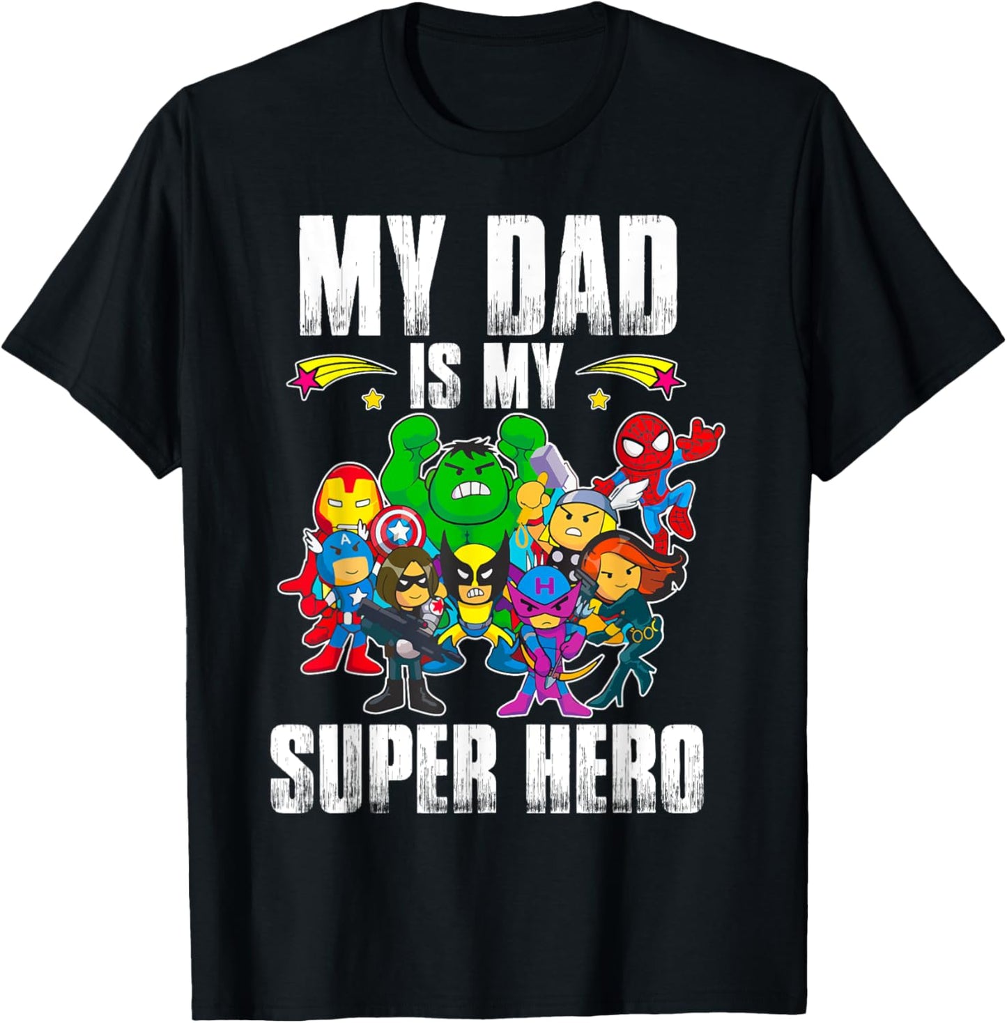 My Dad Is My Superhero Father's Day Daddy Hero Toddler Boy T-Shirt