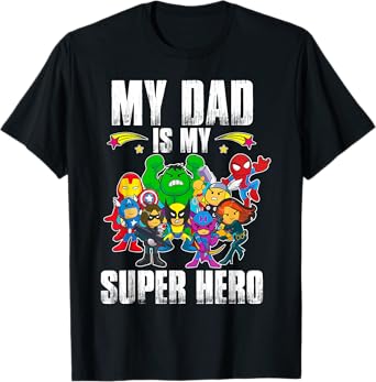 My Dad Is My Superhero Father's Day Daddy Hero Toddler Boy T-Shirt