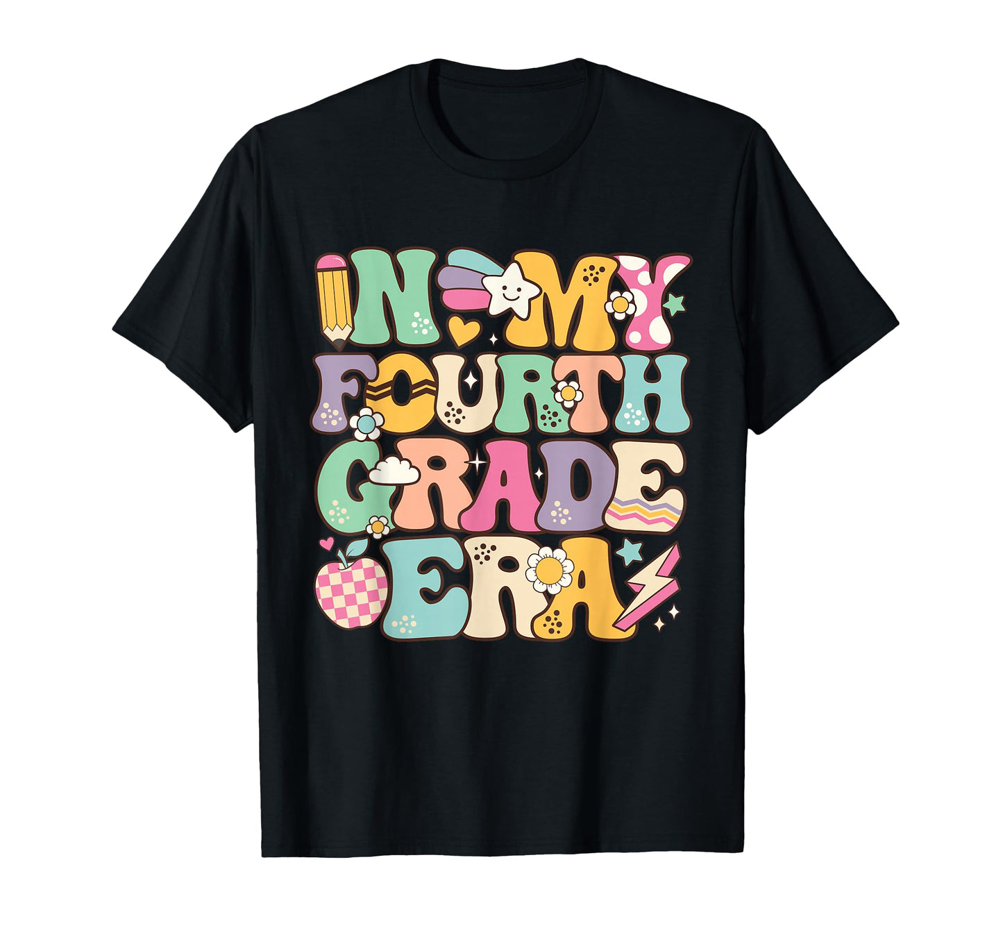 In My Fourth Grade Era Girl Back To School 4th Grade Teacher T-Shirt