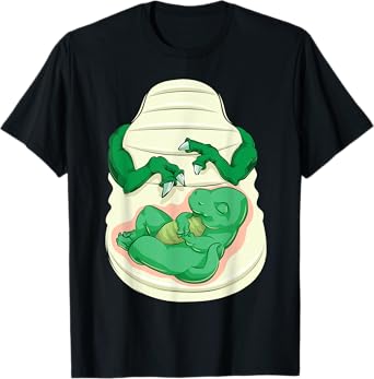 Cool Pregnant Dinosaur Halloween Costume Funny Lazy DIY Gift T-Shirt