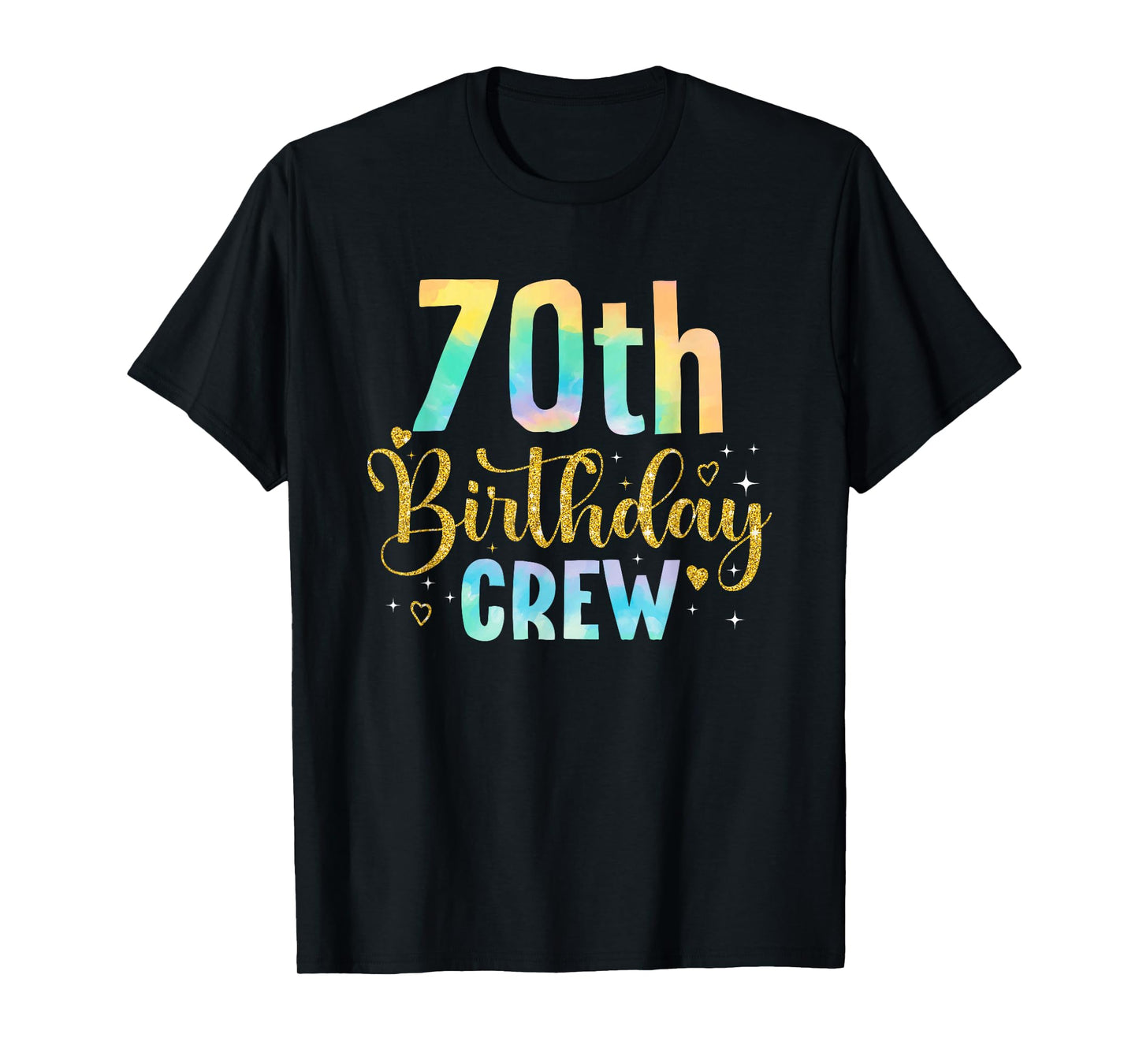 70 Years Old Birthday Party Group Family 70th Birthday Crew T-Shirt