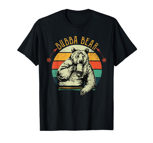Vintage Bubba Bear Shirt Funny Fathers Day T-Shirt