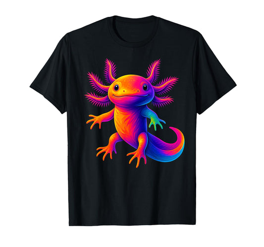 Cute Axolotl Anime Colorful Funny Gifts Men Women Boy Girls T-Shirt