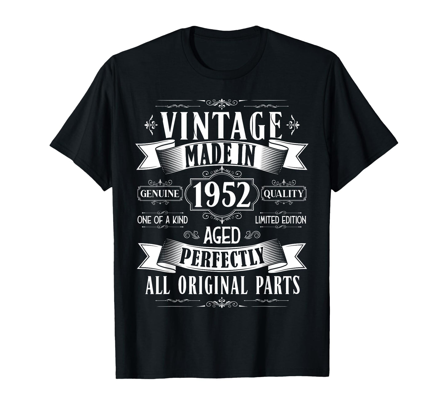 Vintage 73rd birthday men Born 1952 73 years old Bday mens T-Shirt