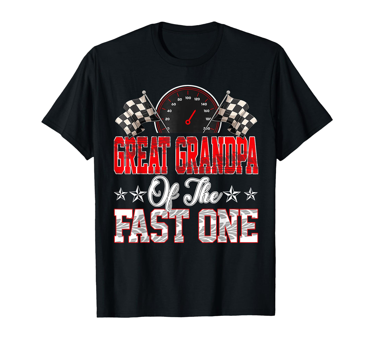 Great Grandpa Of The Fast One First Birthday Racing Car T-Shirt