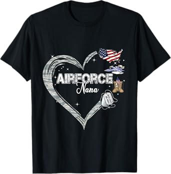 Proud Air Force Nana Air Force Graduation Nana USAF Nana T-Shirt
