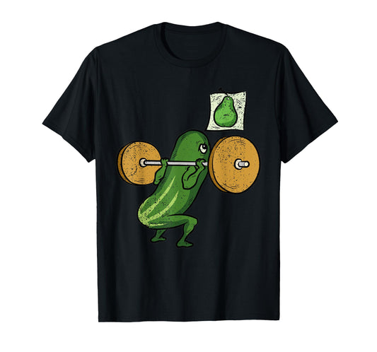 Cucumber Squat Halloween Funny Gym Workout Men Women Kids T-Shirt