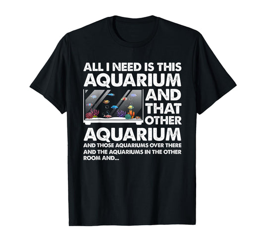 Aquarium Art For Men Women Fish Lover Fish Tank Enthusiast T-Shirt