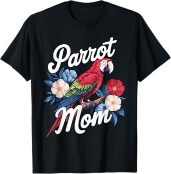 Cool Parrot Art For Women Girls Tropical Bird Parrot Lovers T-Shirt