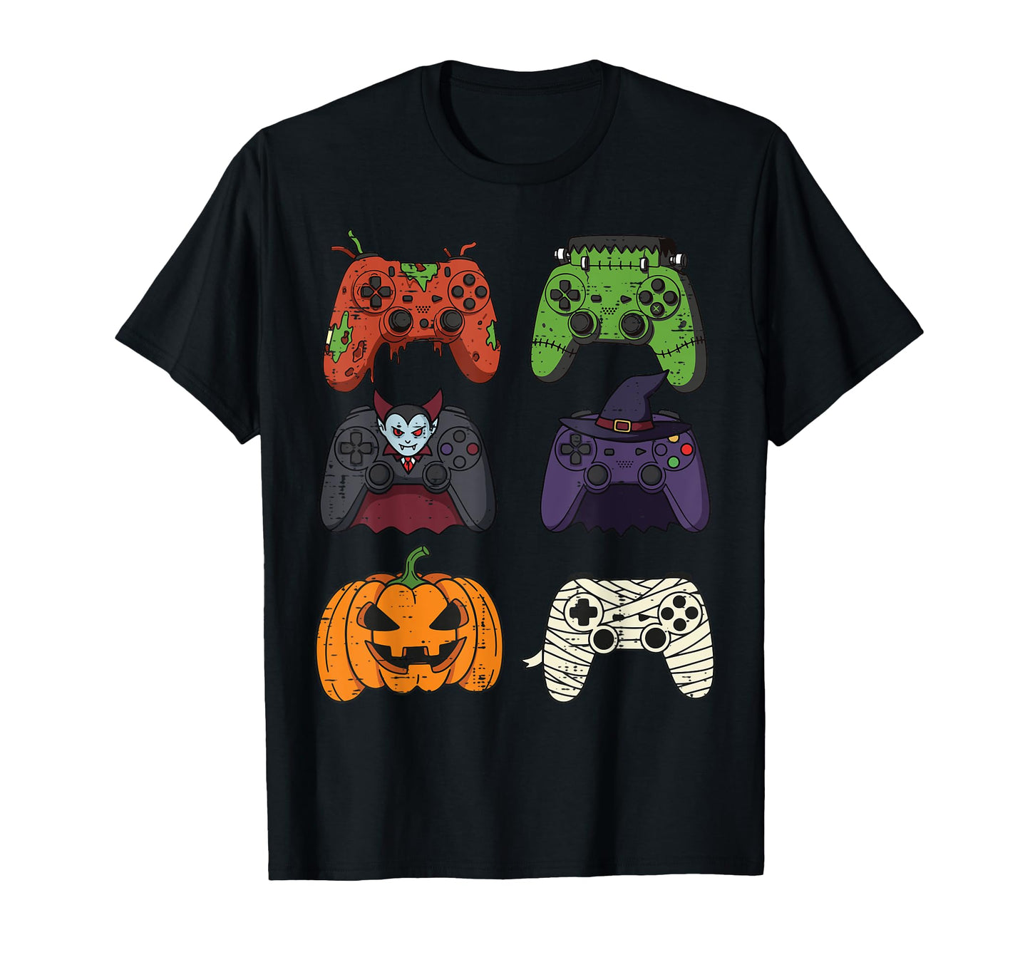 Halloween Gaming Controllers Gamer Costume Men Boys Kids T-Shirt