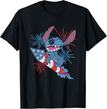 Disney Lilo & Stitch 4th Of July Rocket Stitch T-Shirt