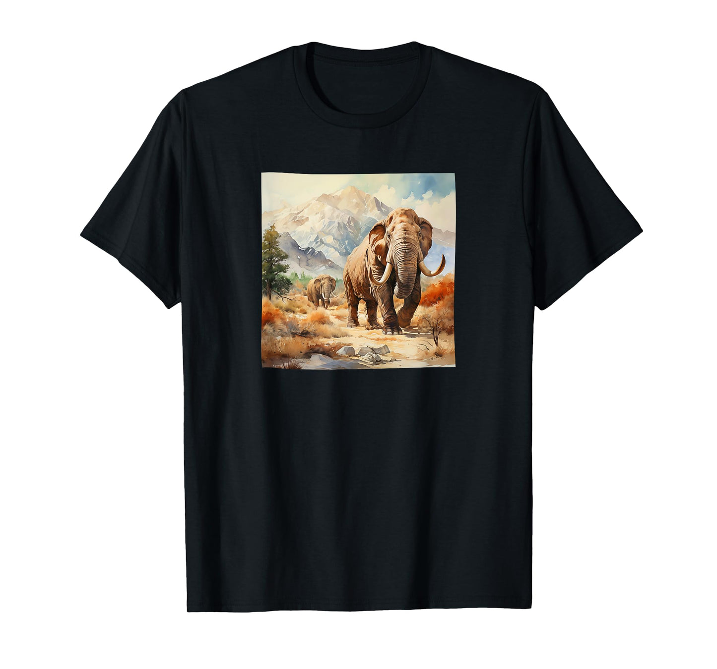 Mammoth Watercolor Mountains Graphic T-Shirt