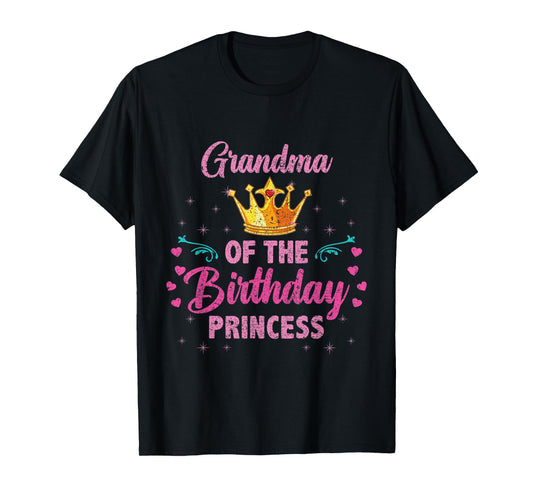 Grandma Of The Birthday Princess Vintage T-Shirt