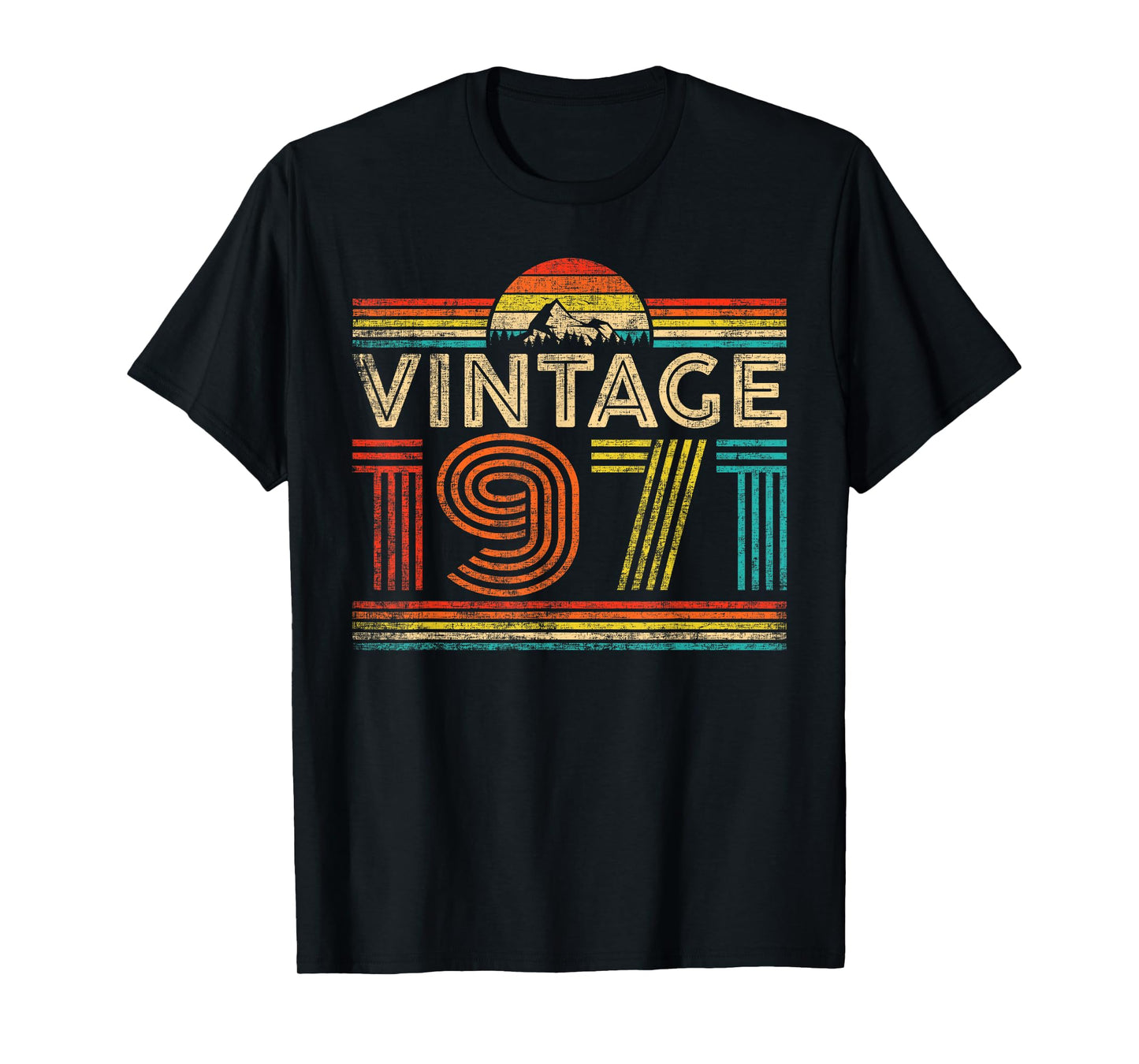 Vintage 1971 Classic Year 1971 Birthday Men Women Vintage T-Shirt