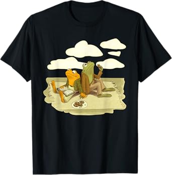Book Frog Toad Vintage Book Frog Book Frog Reading Book T-Shirt