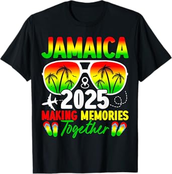 Jamaica Family Reunion 2025 Making Memories Vacation Summer T-Shirt