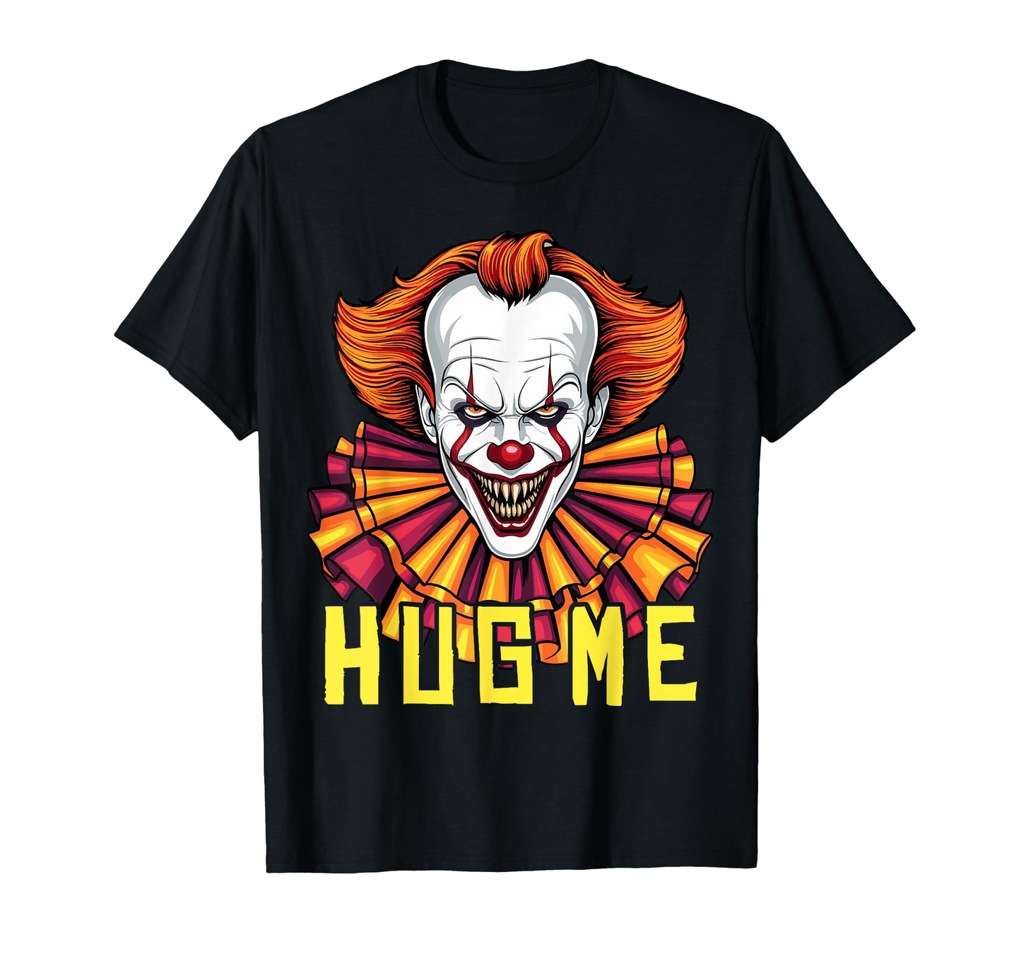 Horror Clown Tee Creepy Halloween Costume Scary Hug Me Clown T-Shirt