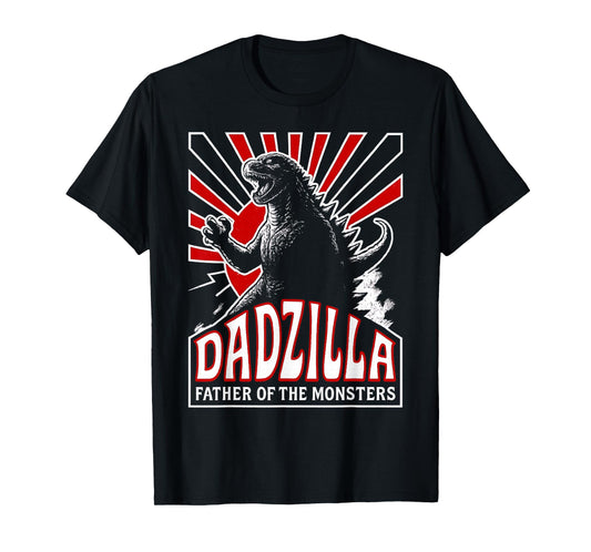 Vintage Dadzilla Father Of The Monsters Mens Fathers Day T-Shirt