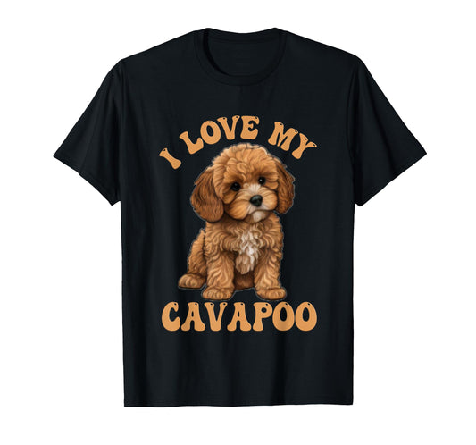 I Love My Cavapoo Dog Lover for mom dad kids T-Shirt