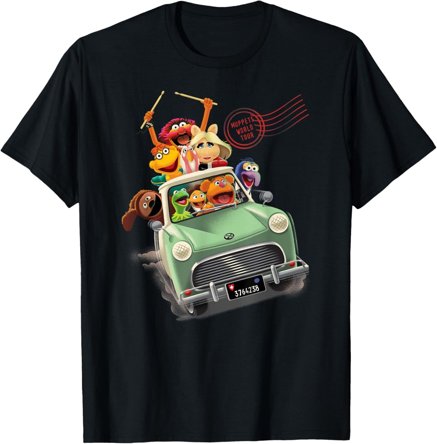 The Muppets - World Tour Driving Car Group T-Shirt