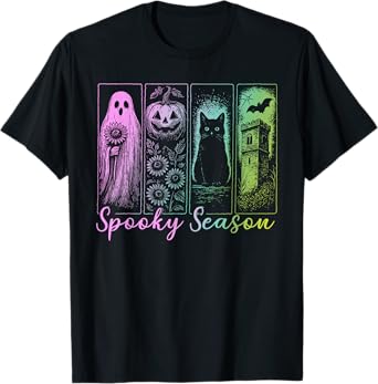 Retro Spooky Season, Vintage Halloween Horror Night Women T-Shirt