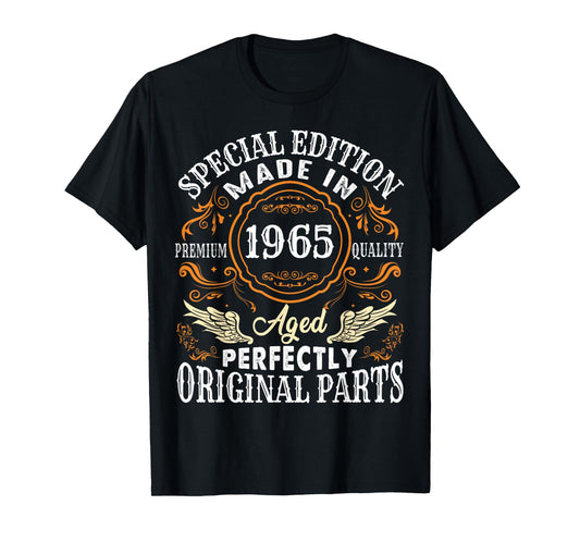 Vintage 1965 60th Birthday 60 Years Old For Men T-Shirt