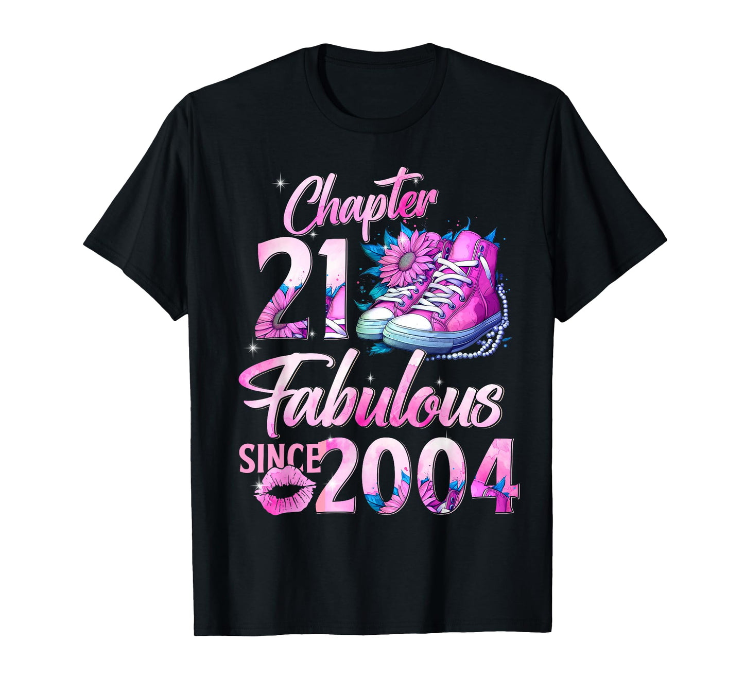 Chapter 21 Fabulous Since 2004 21st Birthday Queen Diamond T-Shirt