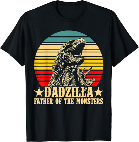 Retro Vintage Dadzilla Father Of The Monsters T-Shirt