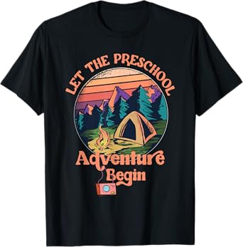 Let The Preschool Adventure Begin Back to School Teacher T-Shirt