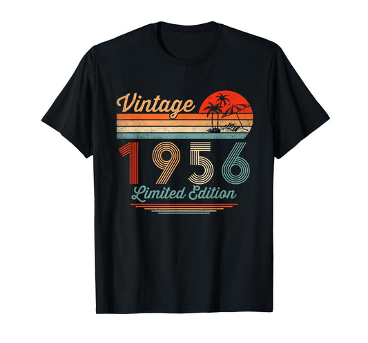 Vintage 1956 Limited Edition 69 Year Old Gifts 69th Birthday T-Shirt