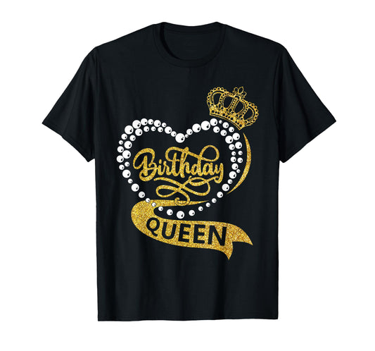 Birthday Queen Squad It's My Birthday Women Girl Matching T-Shirt