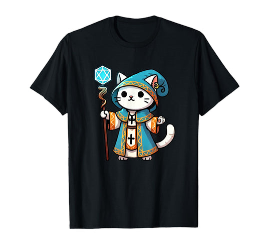 Medieval Cleric Cat T-Shirt