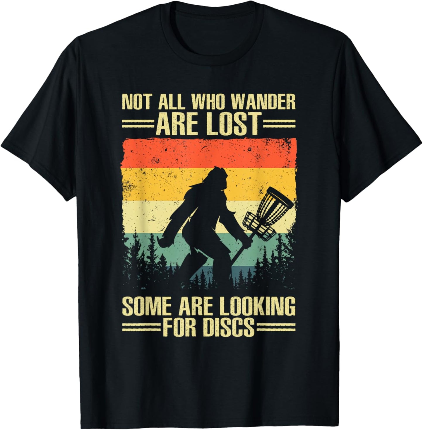 Funny Disc Golf Art For Men Women Kids Disc Golf Player T-Shirt