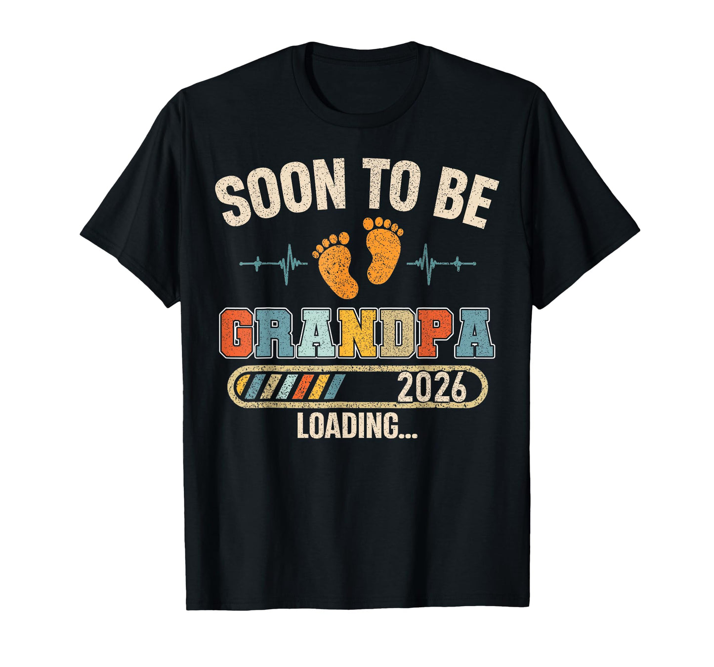 Soon to Be Grandpa 2026 Loading Baby Announcement Poppop T-Shirt