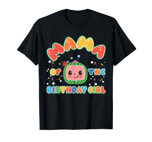 Papa Mama Of The Birthday Girl Melon Family Matching Funny T-Shirt