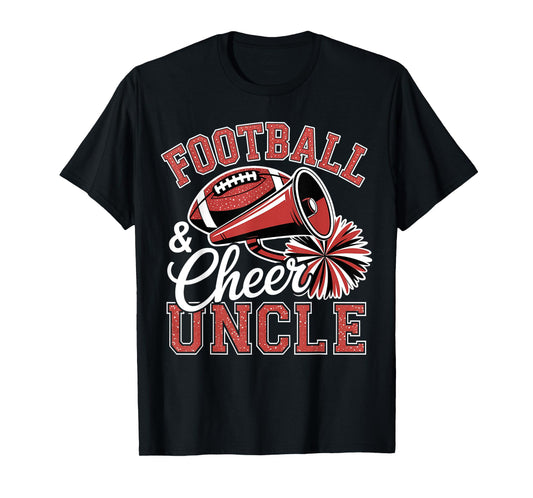 Football Cheer Uncle for Women Men Vintage Cheerleader T-Shirt