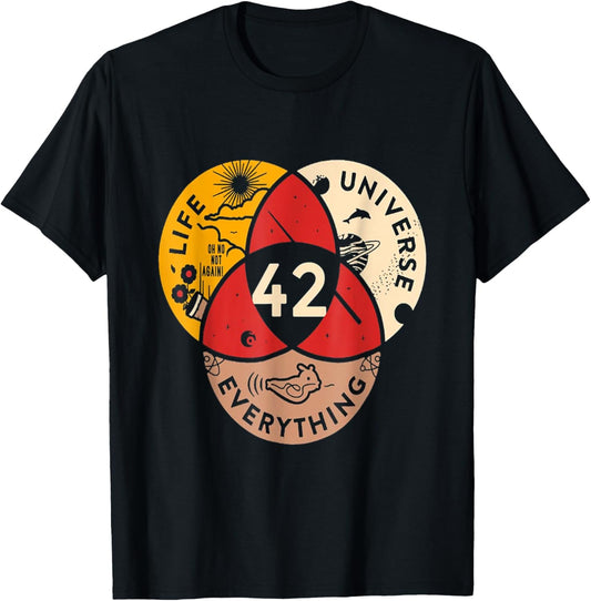 42 Answer To Life Universe and Everything Science Vintage T-Shirt