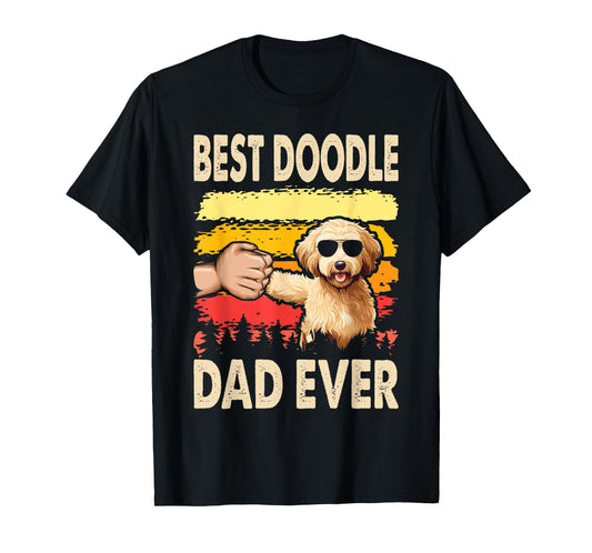 Best Doodle Dad Ever Goldendoodle Dog Dad Father's Day T-Shirt