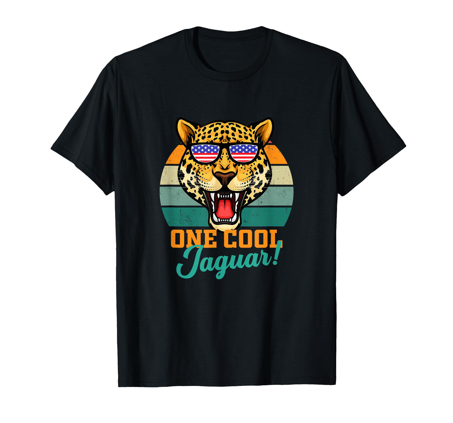 Jaguar Gifts Jaguars USA Flag Men Women Kids Boys Girls T-Shirt