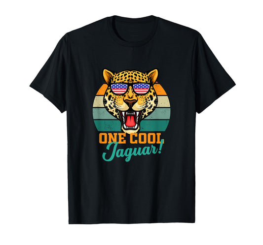 Jaguar Gifts Jaguars USA Flag Men Women Kids Boys Girls T-Shirt