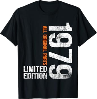 Vintage 1979 46th Birthday Gifts Men Women 46 Years Old T-Shirt