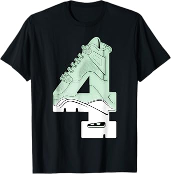 Number 4 Seafoam Abundance 4s Matching Tee Retro Men Women T-Shirt