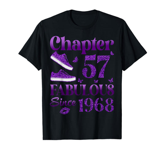 Chapter 57 Fabulous Since 1968 57Th Birthday Gift For Women T-Shirt