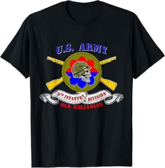 9th Infantry Division 9th ID Veteran Old Reliables Vintage T-Shirt