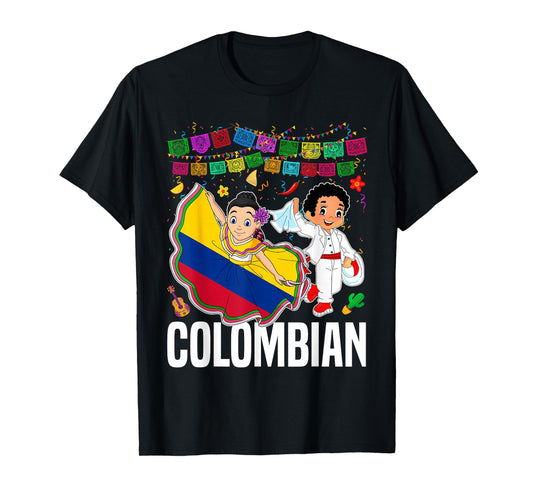 Colombian National Hispanic Heritage Month Colombia Kids T-Shirt