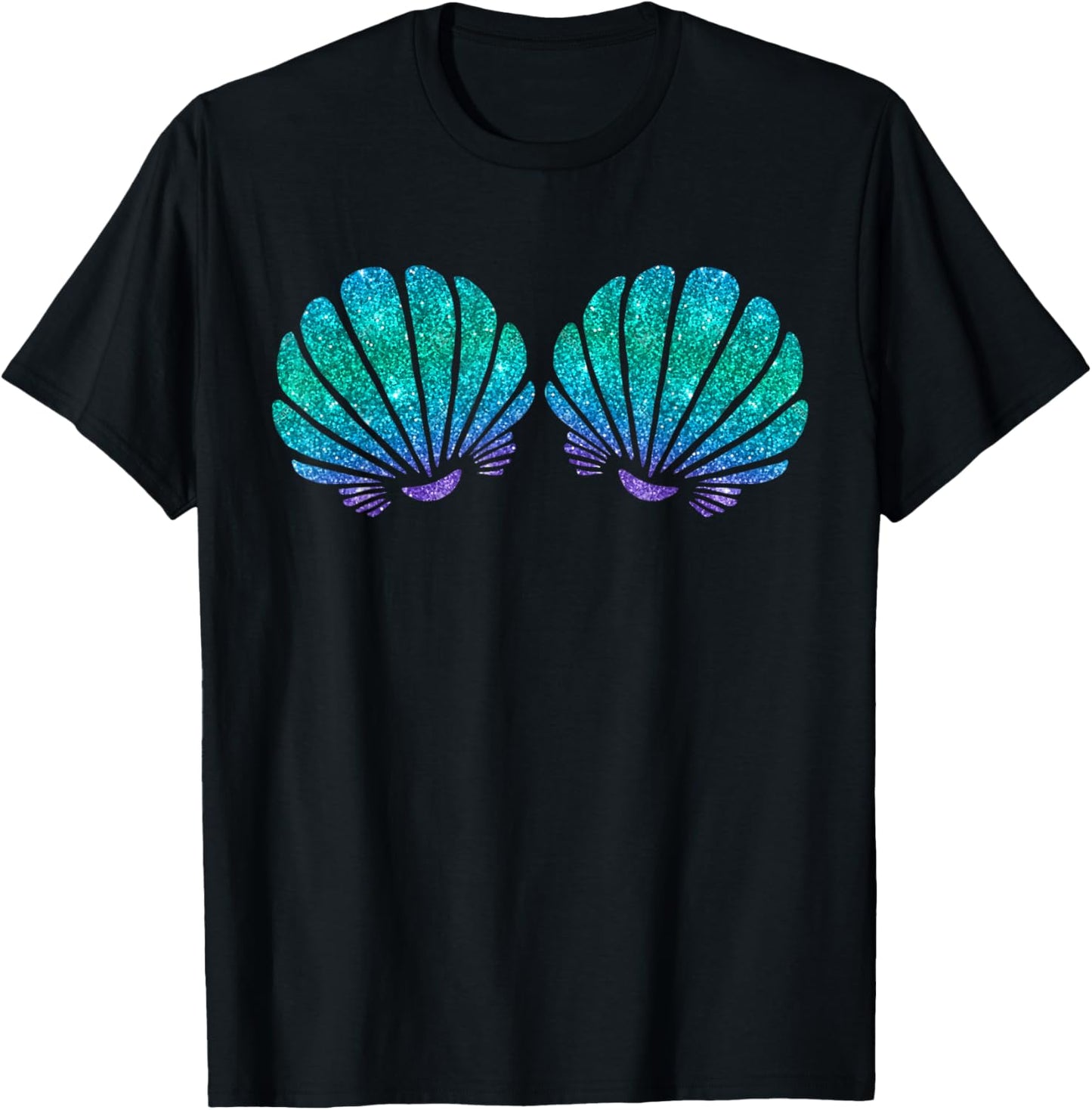 Mermaid Sea Shell Bra Costume T-Shirt